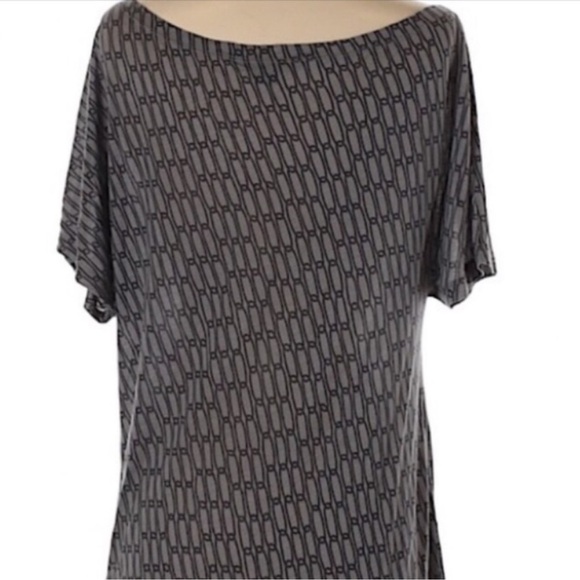 A|X Armani Exchange Gray tunic off shoulder dress Small Petite - Picture 6 of 7